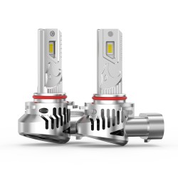 Bombillas LED HB3 9005 Dual Vision de 35 W, mismo tamaño que las originales Canbus, 6000 K, luz de cruce y luz de carretera.