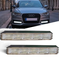 Unique Design High Visibility Professional Front LED DRL Lights White 6000k