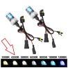 Par de bombillas de xenón HB4 9006 de arranque rápido, 55 W, 4300 K, de repuesto, conector AMP HID