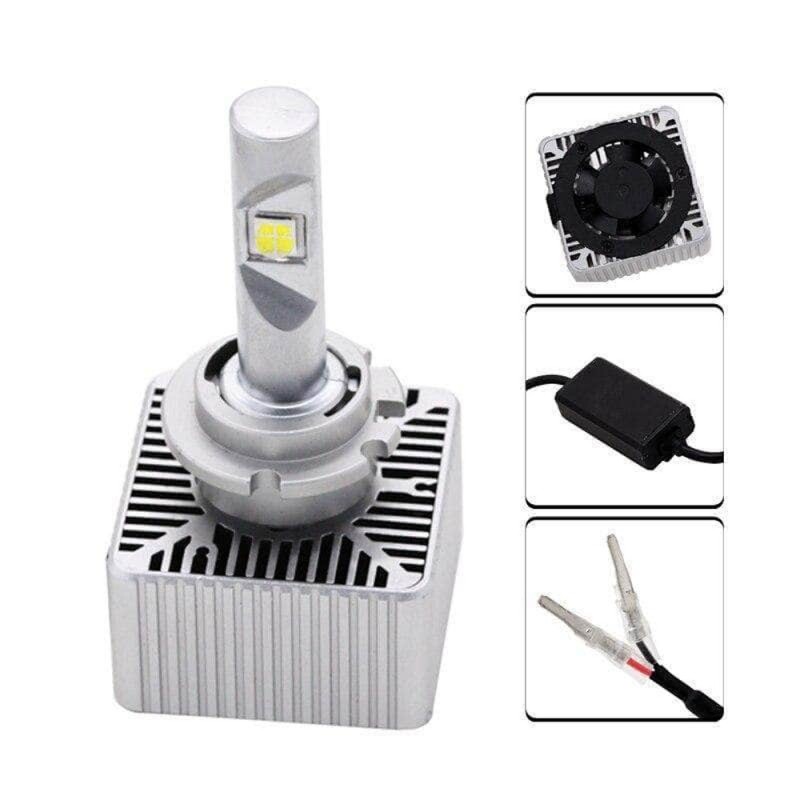 connessione Lampade Led D5S 25W 5000K pk32d-7 XHP-50 per Lenticolare Anabbagliante Abbagliante