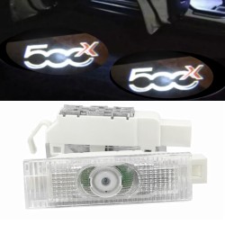 Proiettore Logo Led Fiat 500X Sotto Porta in Vetro Alta Qualità