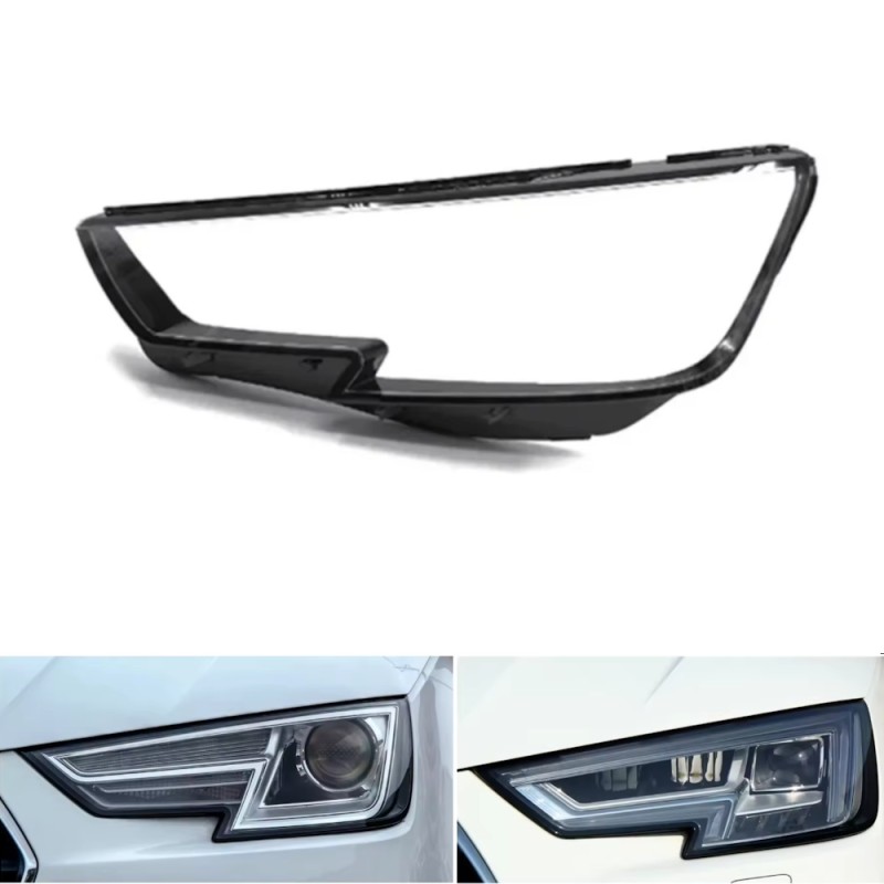 Policarbonato Faro Sinistro Audi A4 B9 2016 in poi Vetro Lente Copertura Plexiglass Riparazione
