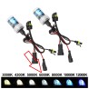 Pair of H7 PX26d 35W 6000k Xenon Bulbs with Plastic Base and AMP Connector for HID Replacement
