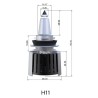 Kit de LED Quartz H11 de 65 W con luz guía y faro lenticular de 5000 K.