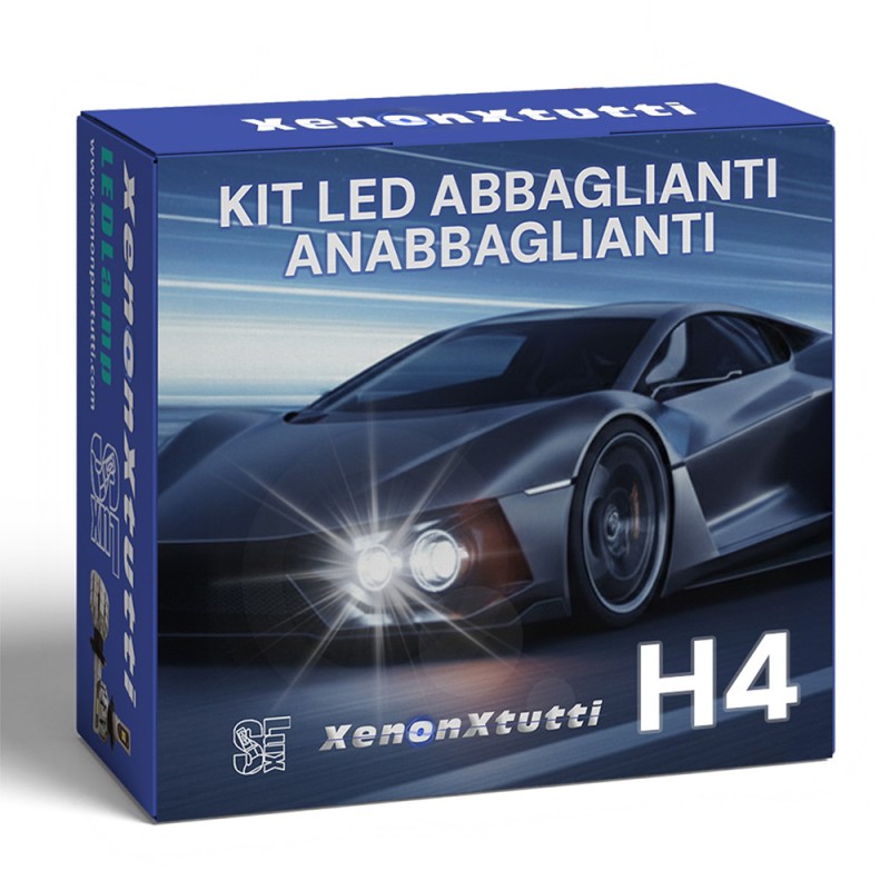 Lampade Led Anabbaglianti e Abbaglianti H4 per VOLKSWAGEN Golf 2 tecnologia CANBUS Kit 6000k Luce Bianca