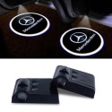 MERCEDES-BENZ SL R129 LED Logo Projector for Door with Battery No Holes No Connections Plug & Play