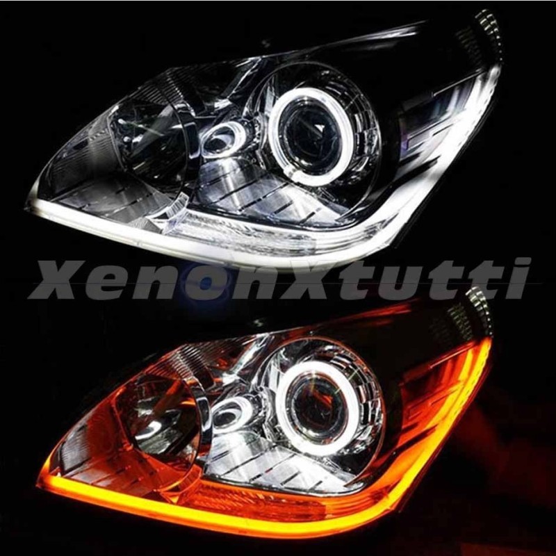 Sequential White/Amber Flexible DRL Flex Tube – 450 mm (45 cm)