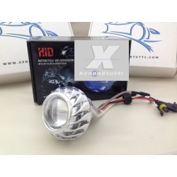 Proiettore 2 Pollici Moto Bixenon Lenticolare Spirale Angel Eye – 4300K