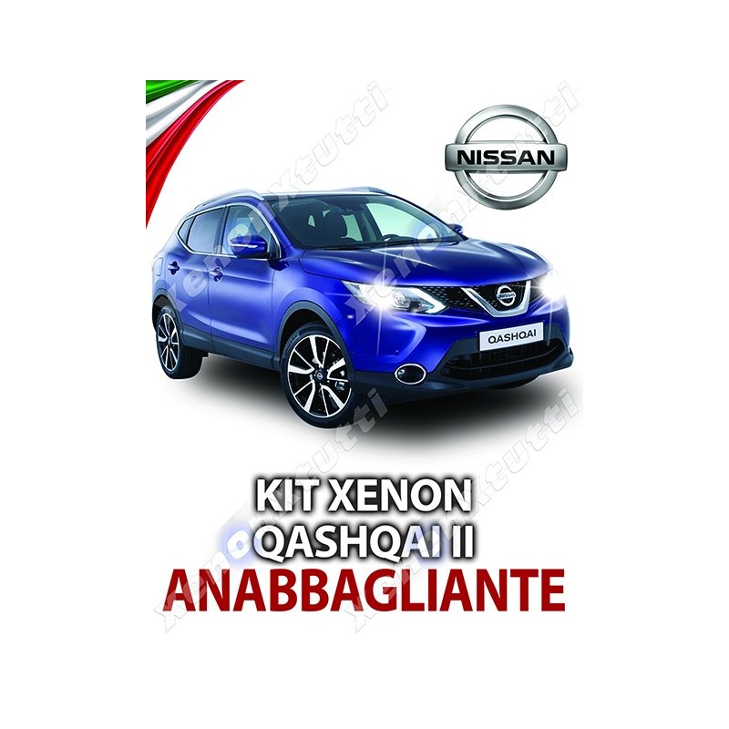 Bombillas xenón H11 de cruce para Nissan Qashqai II desde 2014 con CANBUS – 5000K · H11