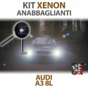Lampade Xenon Anabbaglianti H1 per AUDI A3 8L (1996 - 2003) con tecnologia CANBUS – 4300K