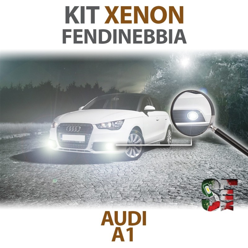 Lampade Xenon Fendinebbia H11 per AUDI A1 8X1 8XK (2010 - 2018) con tecnologia CANBUS – 6000K