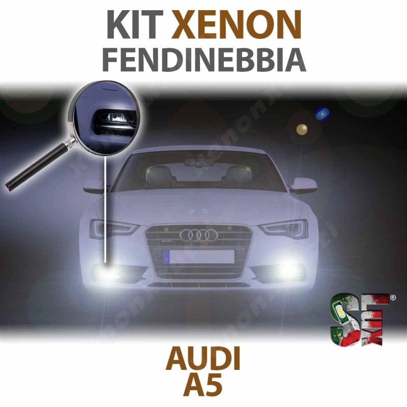 Bombillas Xenón Antiniebla H8 para AUDI A5 8T3 (2009 - 2017) con tecnología CANBUS – 5000K