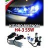KIT BIXENON SLUX CANBUS H4-3 AUTO 55W AC+ FAST BULB 2-YEAR WARRANTY – 6000K · H4-3