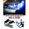 KIT BIXENON SLUX CANBUS H4-3 AUTO 55W AC+ FAST BULB 2-YEAR WARRANTY – 6000K · H4-3