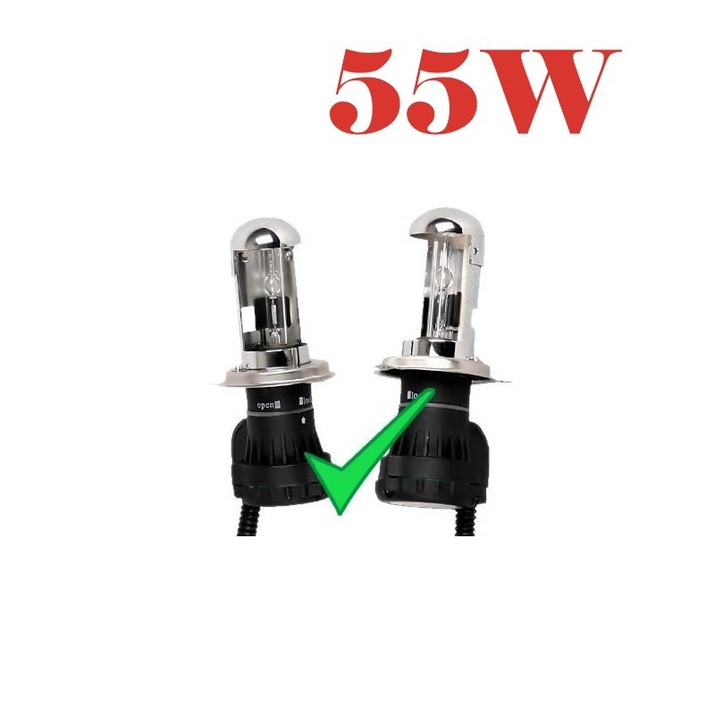 PAIR OF BULBS H4-3 BIXENON 55W – 8000K · H4-3 · 55 WATT