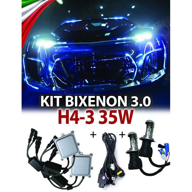 Kit Bi-Xenón CANBUS 3.0 H4-3 para coche 35W AC - 4300K · H4-3