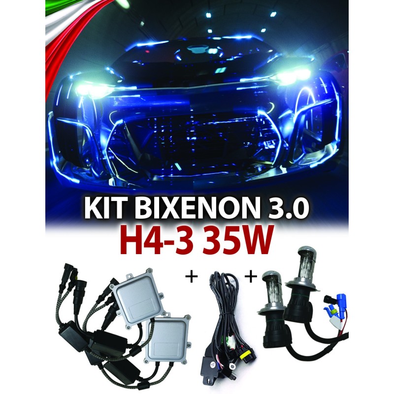 Kit Bi-Xenón CANBUS 3.0 H4-3 para coche 35W AC - 4300K · H4-3