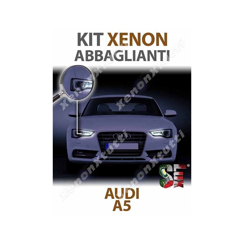 Lampade Xenon Abbaglianti H7 per AUDI A5 8T3 (2009 - 2017) con tecnologia CANBUS - 3000K