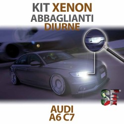 Xenon Daytime Running and High Beam Bulbs H15 for AUDI A6 C7 (2010 - 2018) with CANBUS Technology - 6000K