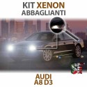 Lampade Xenon Abbaglianti HB3 9005 per AUDI A8 D3 (2002 - 2010) con tecnologia CANBUS - 3000K