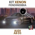 Lampade Xenon Fendinebbia H8 per AUDI A8 D3 (2002 - 2010) con tecnologia CANBUS - 3000K