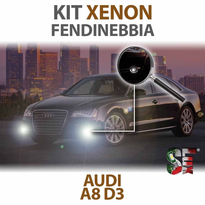 Xenon Fog Light Bulbs H8 for AUDI A8 D3 (2002 - 2010) with CANBUS Technology - 3000K