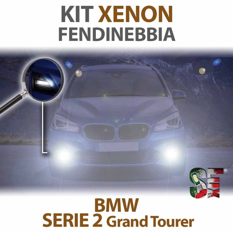 Lampade Xenon Fendinebbia H8 per BMW Serie 2 Grand Tourer - F46 (2014 in poi) con tecnologia CANBUS - 3000K