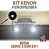Lampade Xenon Fendinebbia H11 per BMW Serie 3 - E90 E91 (2004 - 2012) con tecnologia CANBUS - 8000K