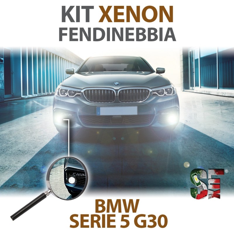 Lampade Xenon Fendinebbia H8 per BMW Serie 5 - G30 G31 F90 (2016 in poi) con tecnologia CANBUS - 6000K