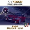 Lampade Xenon Fendinebbia  per BMW Serie 6 - F12 F13 F06 (2010 - 2018) con tecnologia CANBUS - 3000K