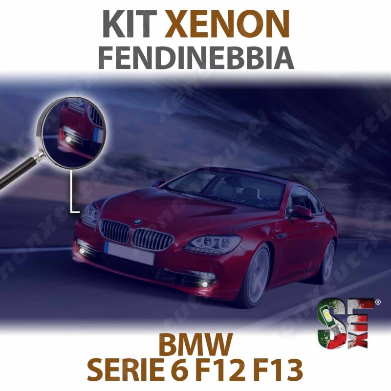 Lampade Xenon Fendinebbia  per BMW Serie 6 - F12 F13 F06 (2010 - 2018) con tecnologia CANBUS - 6000K
