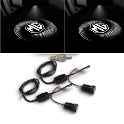 Proyector de logotipo LED MG para puertas de cristal. Conexión Plug & Play.