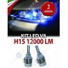 KIT H15 LED DIURNA ABBAGLIANTE ALL IN ONE CANBUS