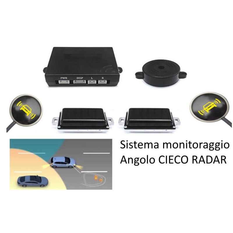 Kit de monitoreo de ángulo de punto ciego, dispositivo de Radar, advertencia de adelantamiento, detección de punto ciego BSD