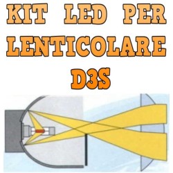Kit LED Lenticolari D3S Anabbaglianti Abbaglianti