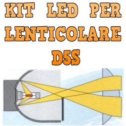 Kit LED Lenticolari D5S Anabbaglianti Abbaglianti