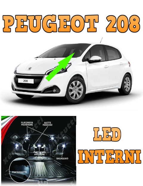 Kit luci led sottoporta logo Peugeot 208 II
