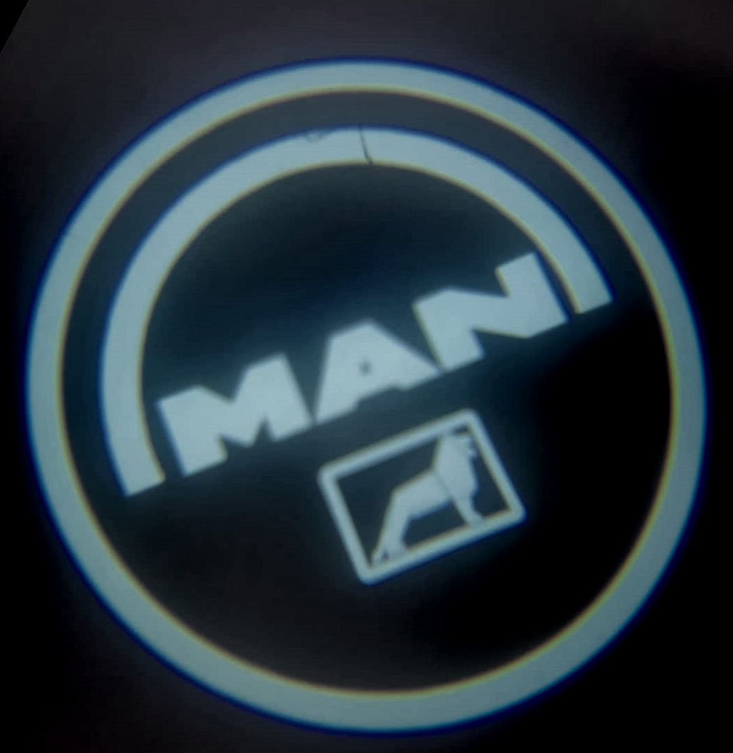 Proiettore Logo LED MAN 24V per Portiera Fori Camion Automezzi