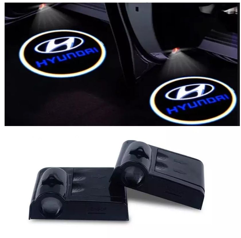 LIYJTK Luci Per Portiera Auto Proiettore LED Alla Moda Alimentato A Batteria Cortesia Sotto L'illuminazione Al Neon Del Vano Piedi Del Cruscotto (Type 1